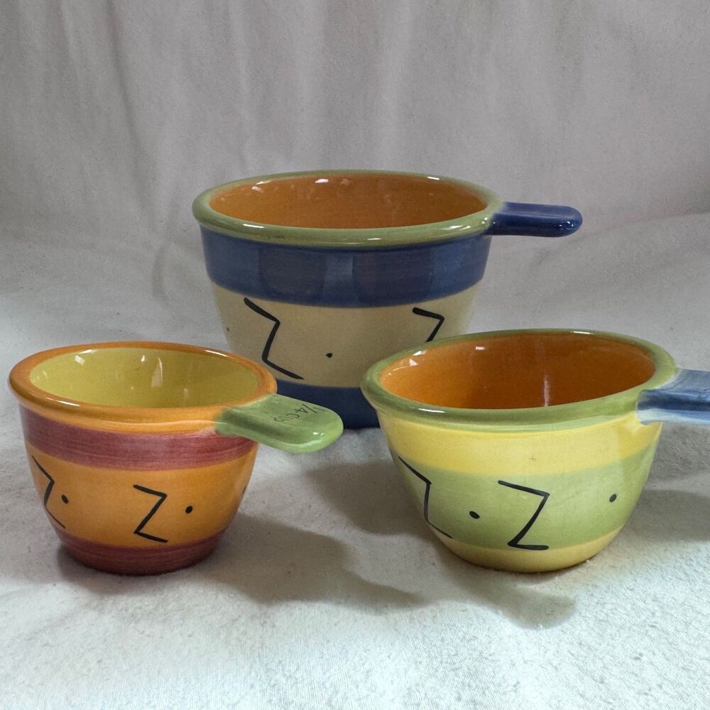 Pfaltzgraff The Secrets Of Pistoulet Nesting Measuring Cup Set Of 3 With Handles